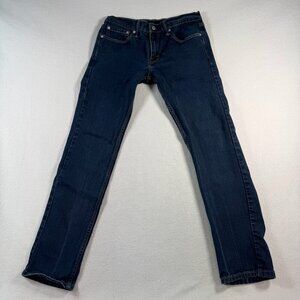 Levis Jeans Mens 31 Blue 511 Slim Straight Mid Rise Dark Wash Stretch